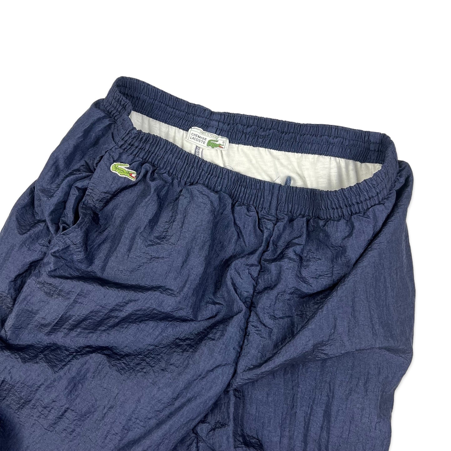 Vintage 80s Chemise Lacoste Navy Shell Joggers M