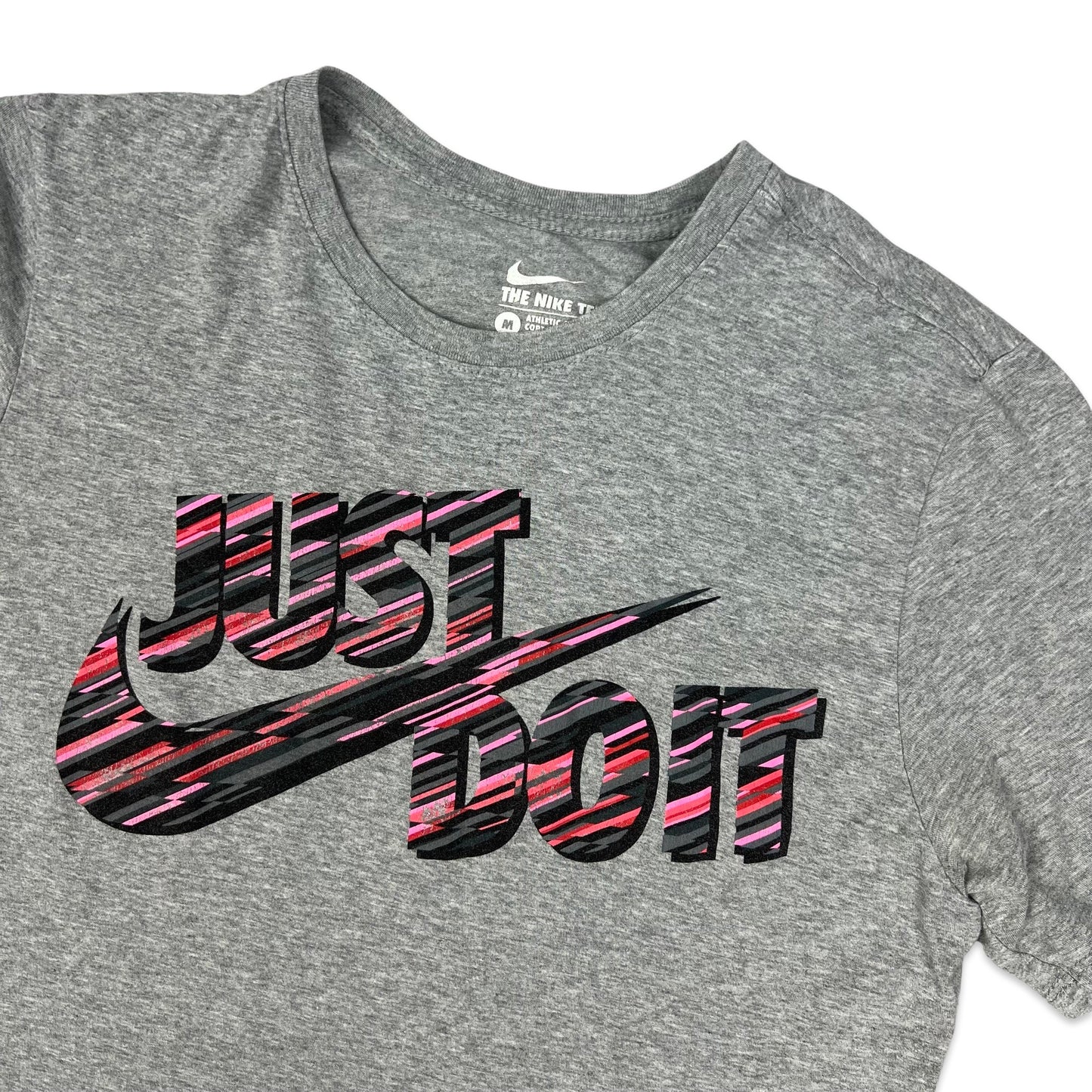 Nike Grey "Just Do It" Graphic Print Tee S M