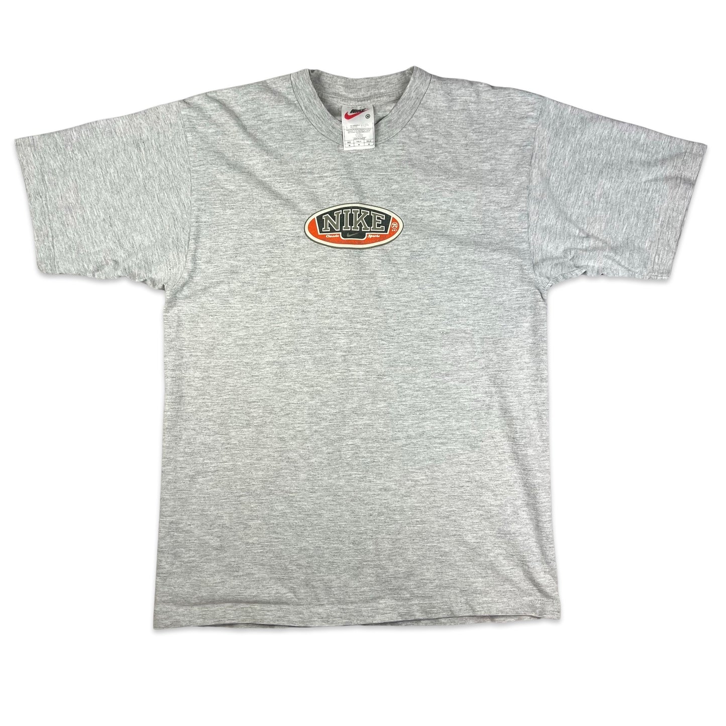 Vintage 90s Nike Grey Graphic Tee S M