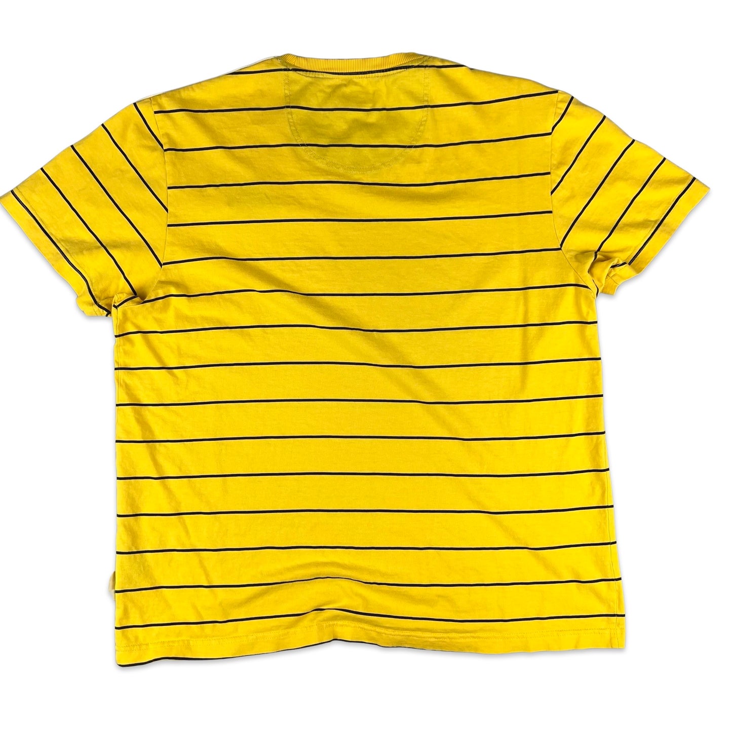 Kappa Yellow & Navy Striped Tee M L