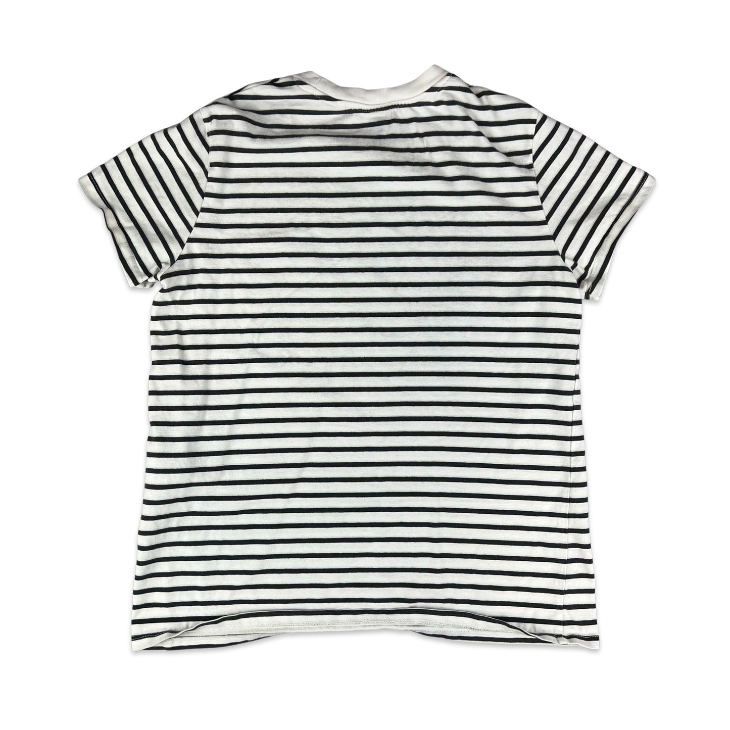 Levi's Black & White Striped Tee 10 12