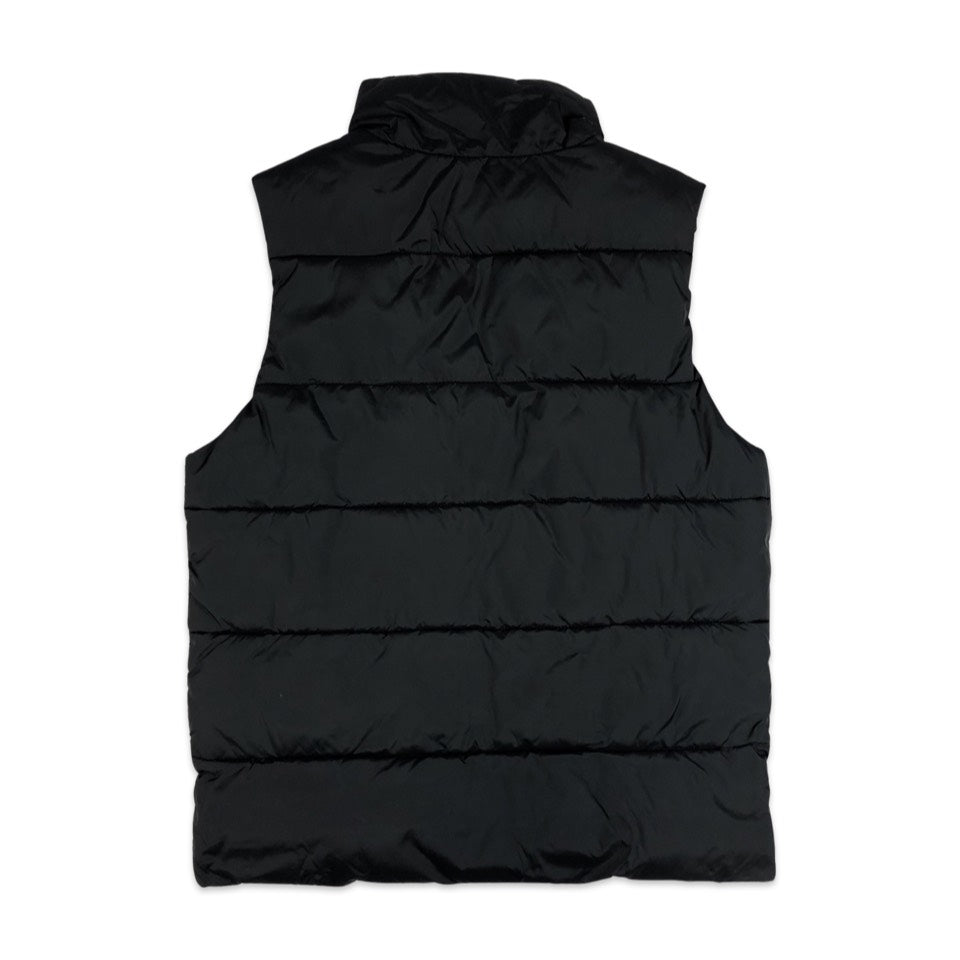 Vintage Kappa Black Puffer Gilet M