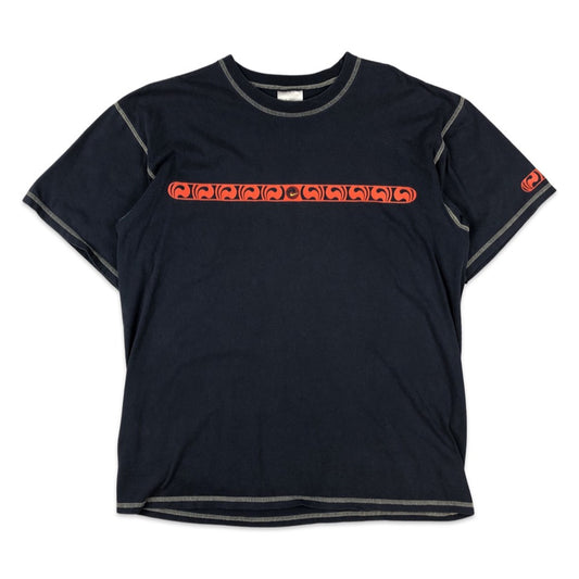 Vintage Y2K Nike Navy Graphic Tee L