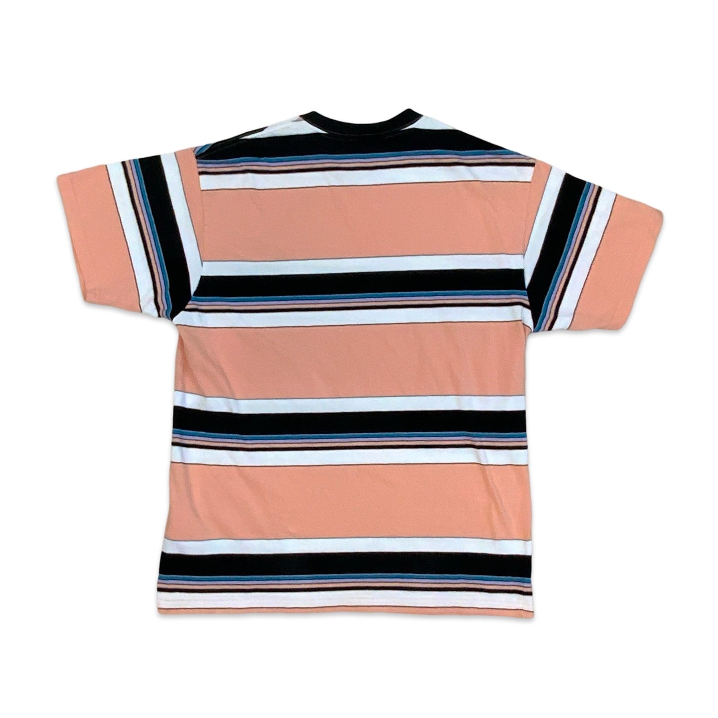 Carhartt Striped T-shirt Black White Pink Blue M