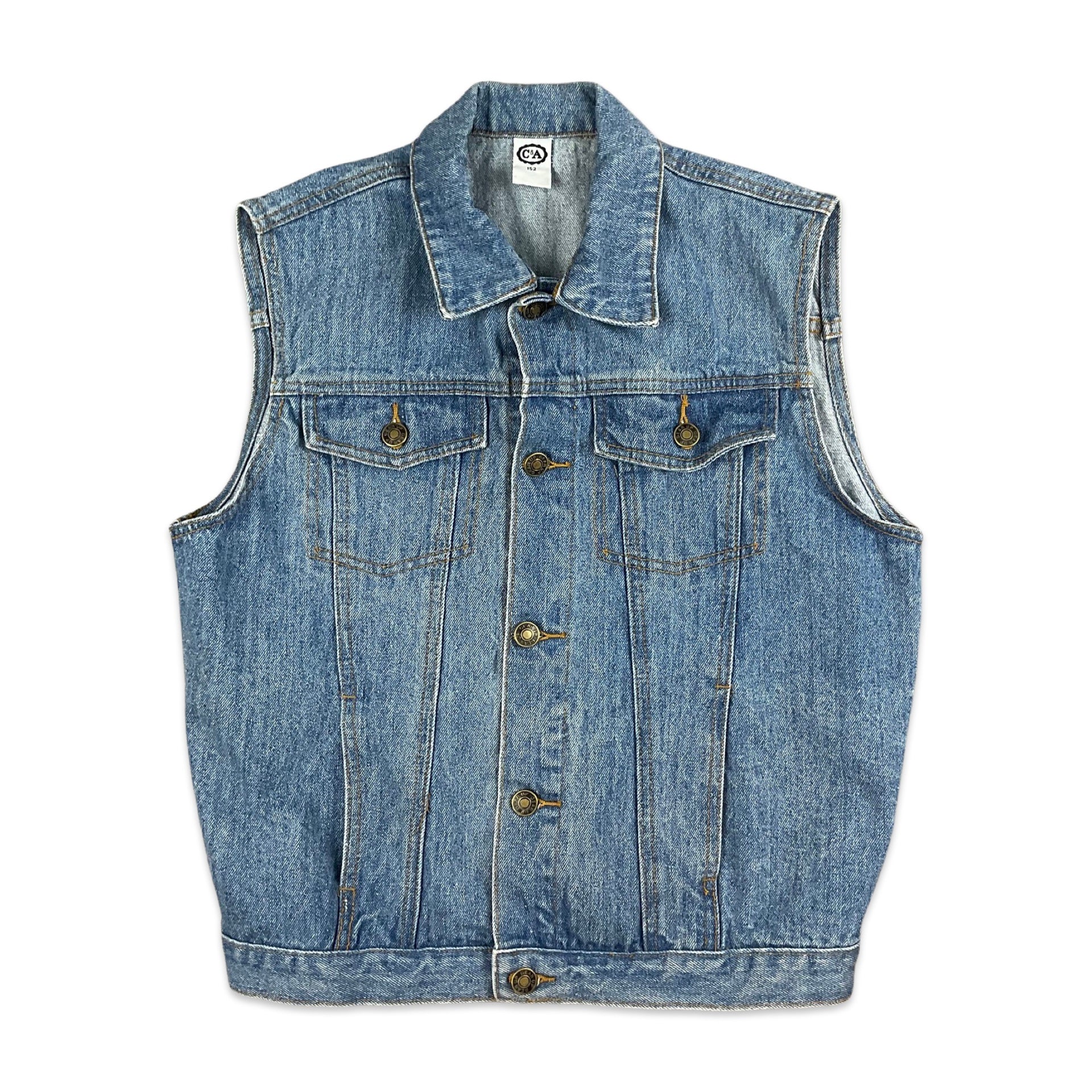 Denim fashion gilet womens