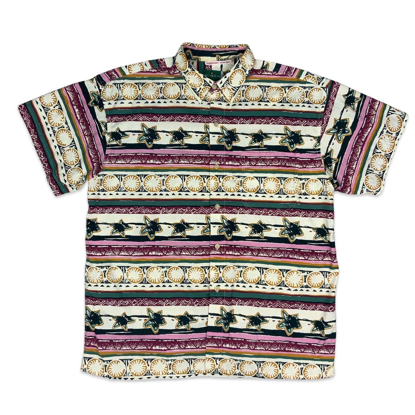 Vintage Tribal Print Shirt L