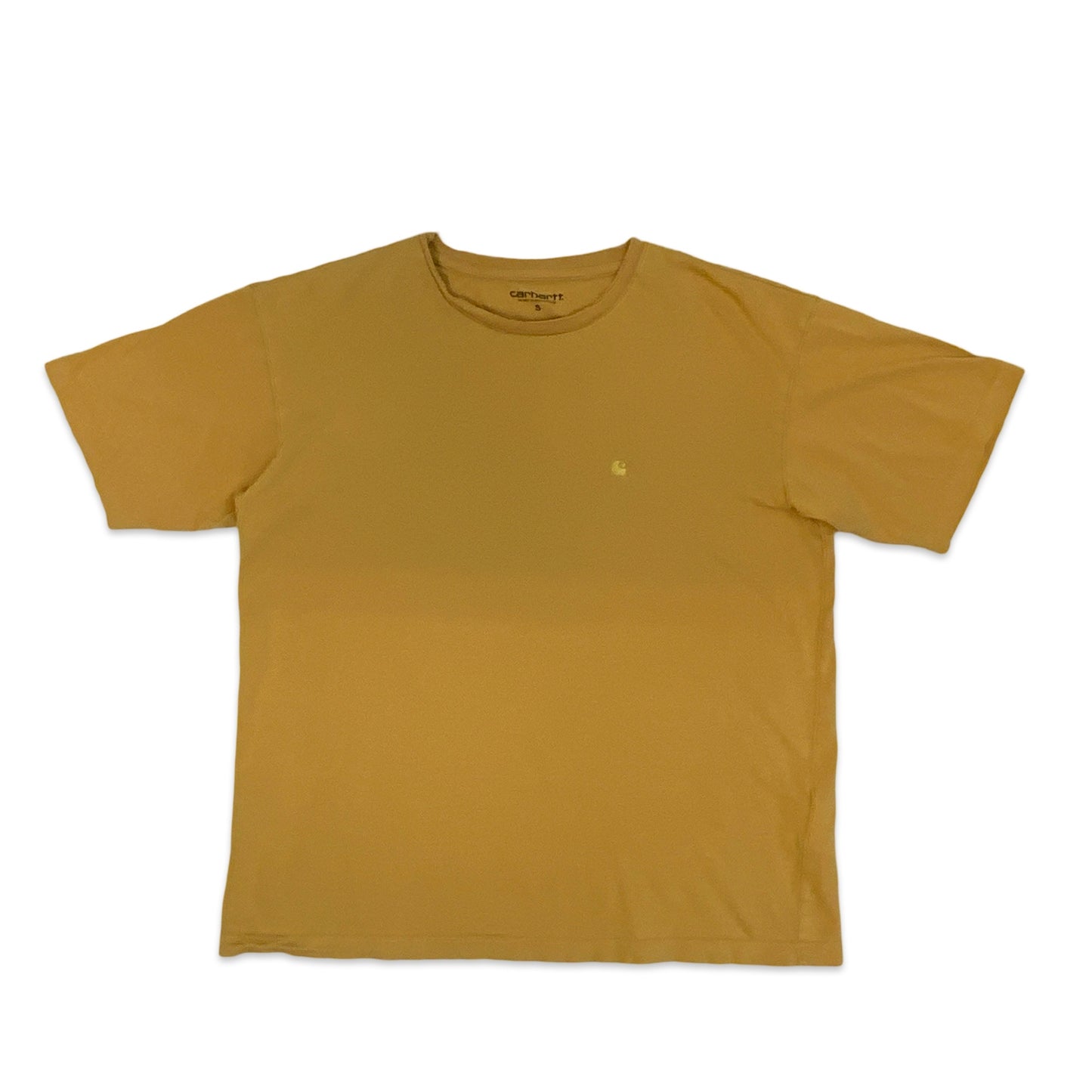 Y2K Carhartt Yellow T-shirt S