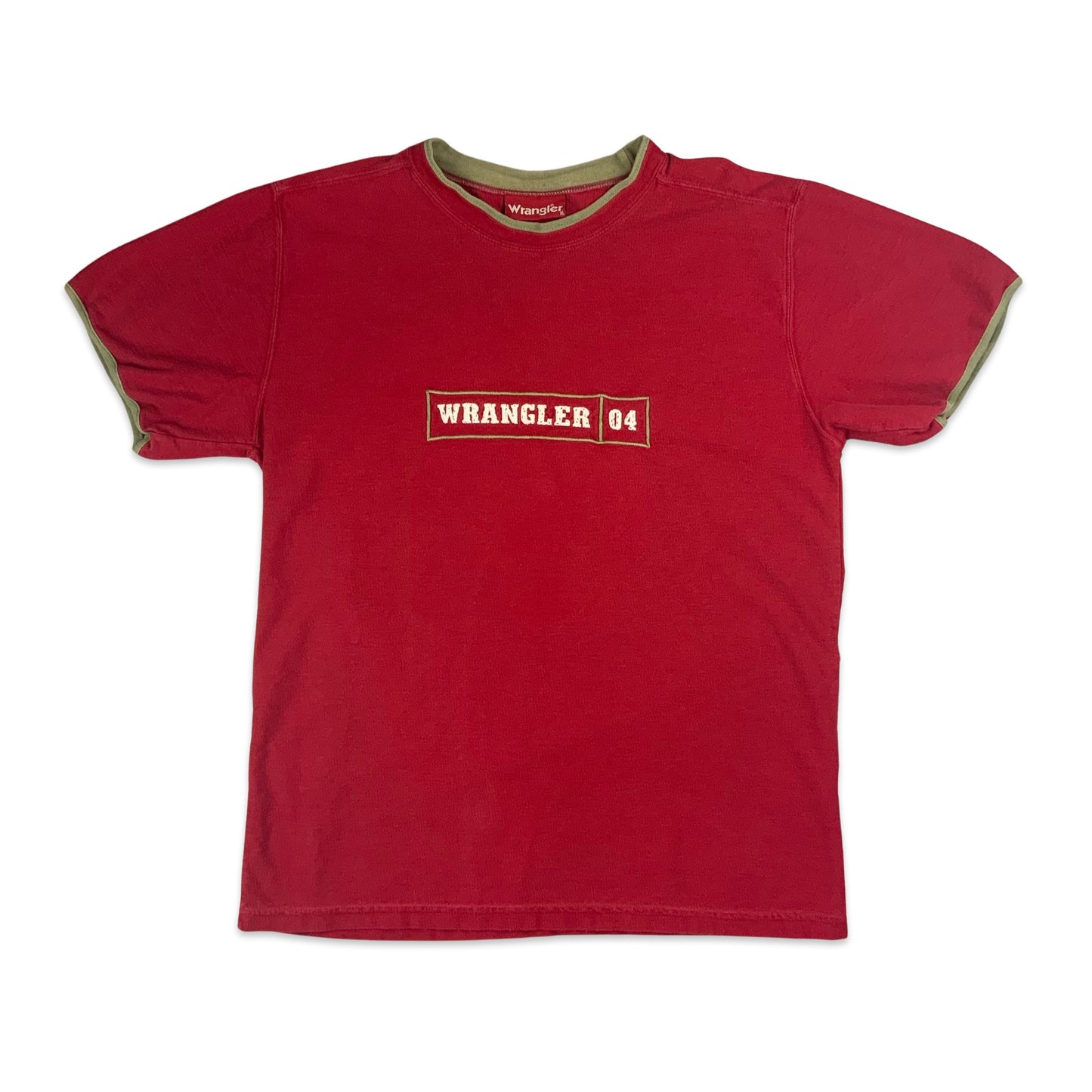 90s Red Wrangler Tee S M