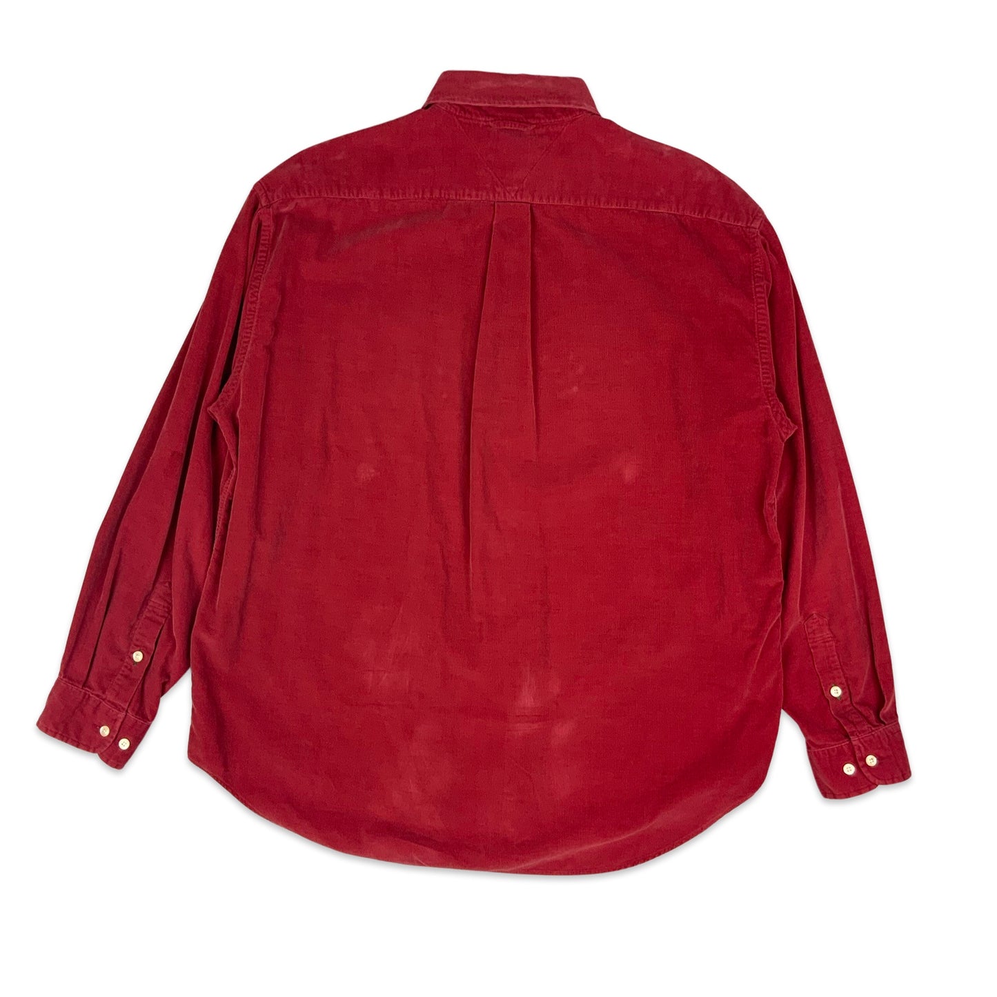 90s Red Tommy Hilfiger Shirt L