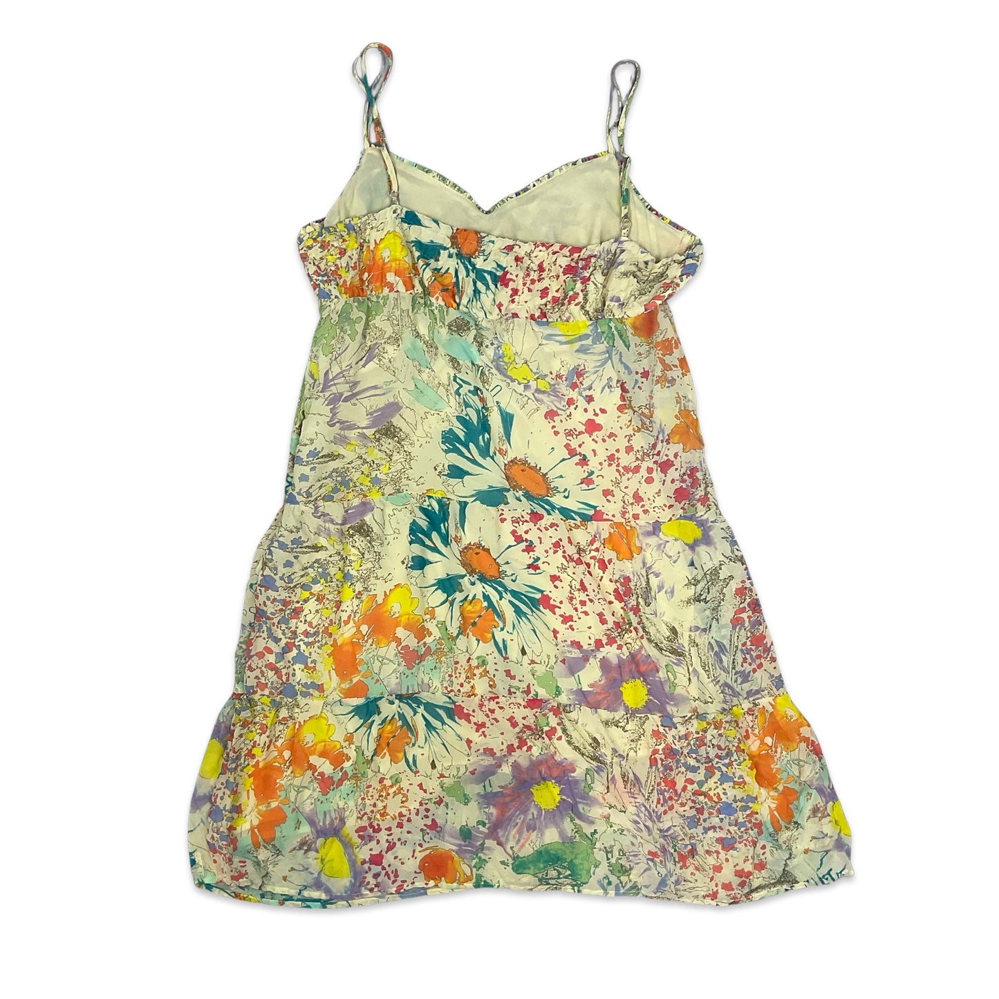 Y2K Floral Print Sun Dress 8 10