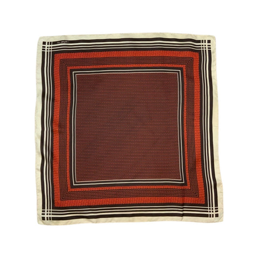 Vintage Red and Cream Box Design Scarf
