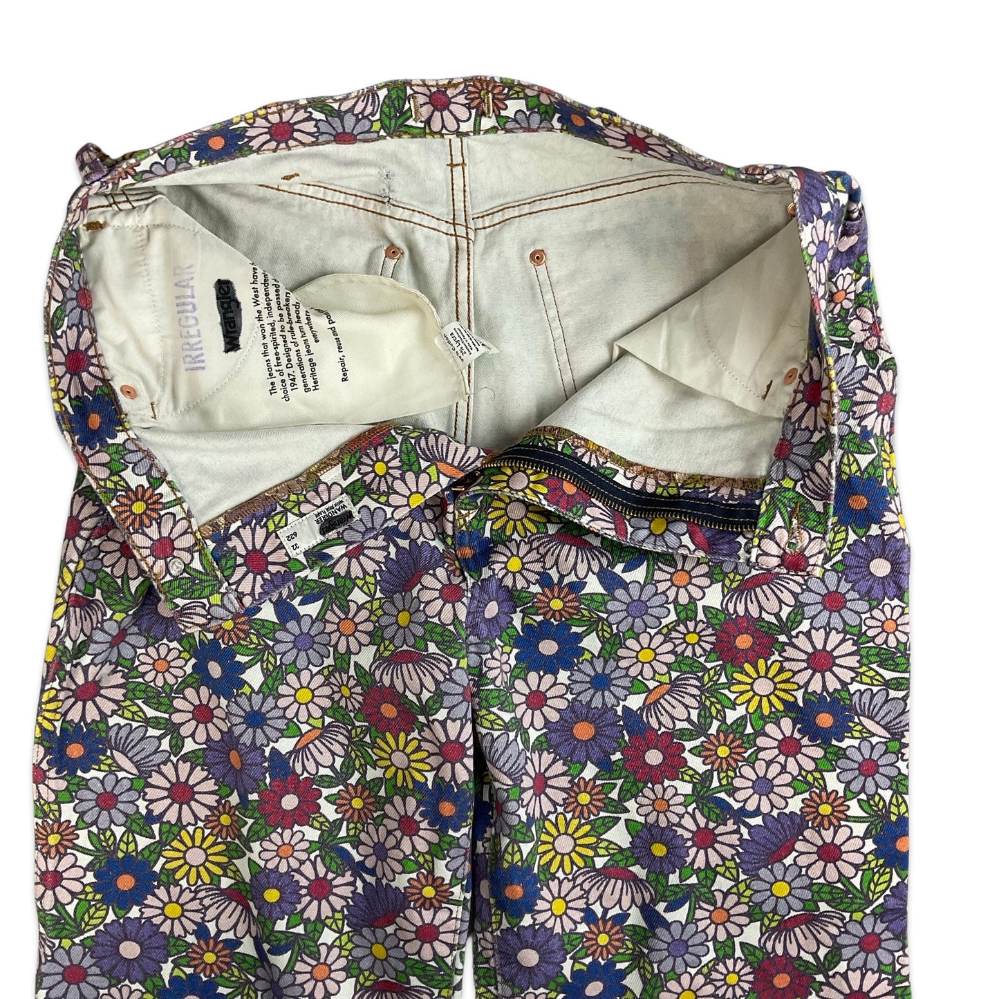 Vintage Wrangler Floral Flared Jeans