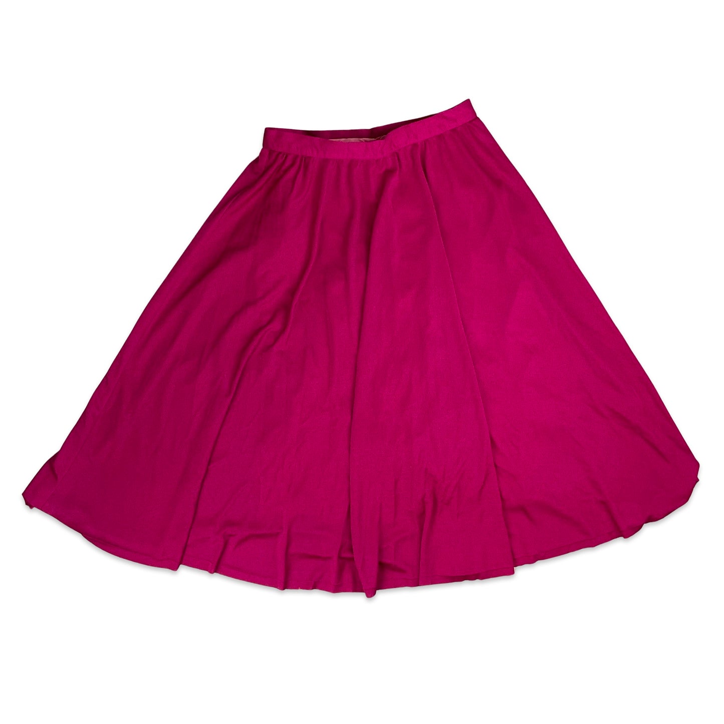 Vintage Hot Pink Midi Skirt 8