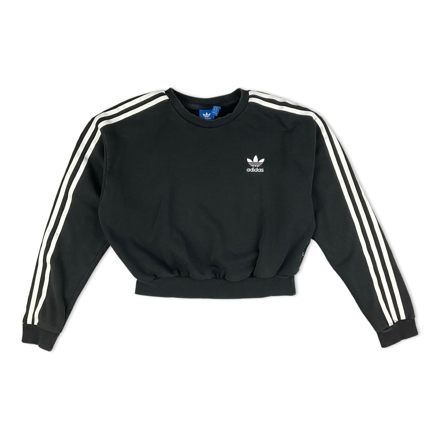 Adidas Black & White Cropped Jumper 8 10