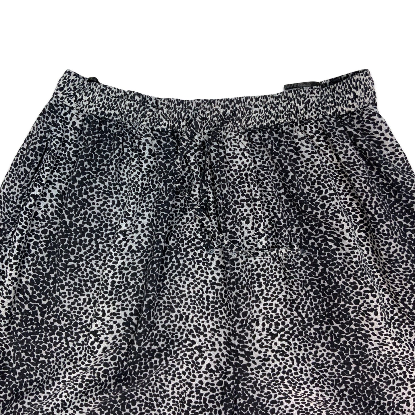 Vintage Black & Grey Leopard Print Shorts 12-20