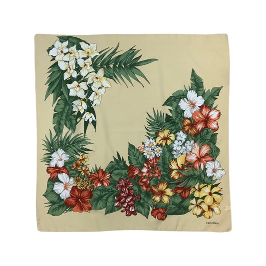Vintage Tropical Floral Scarf