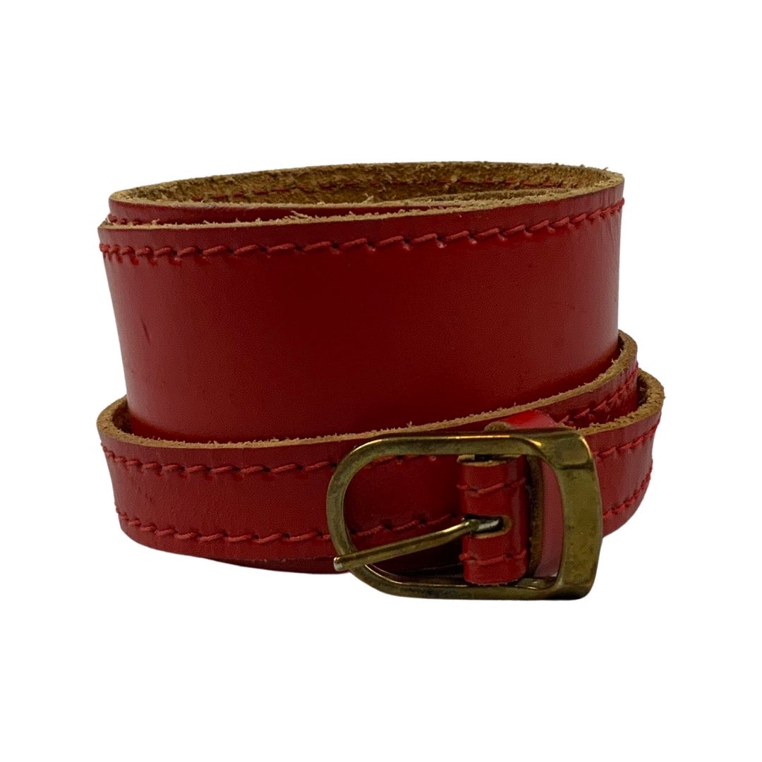 Vintage 80s Red Wraparound Belt
