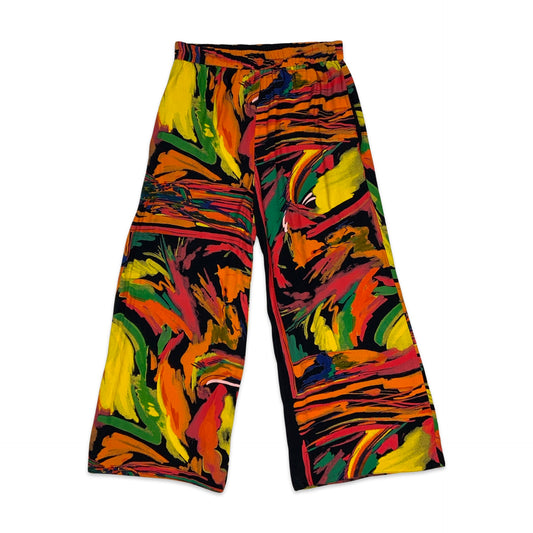 80s Multicoloured Wide Leg Trousers 10-16