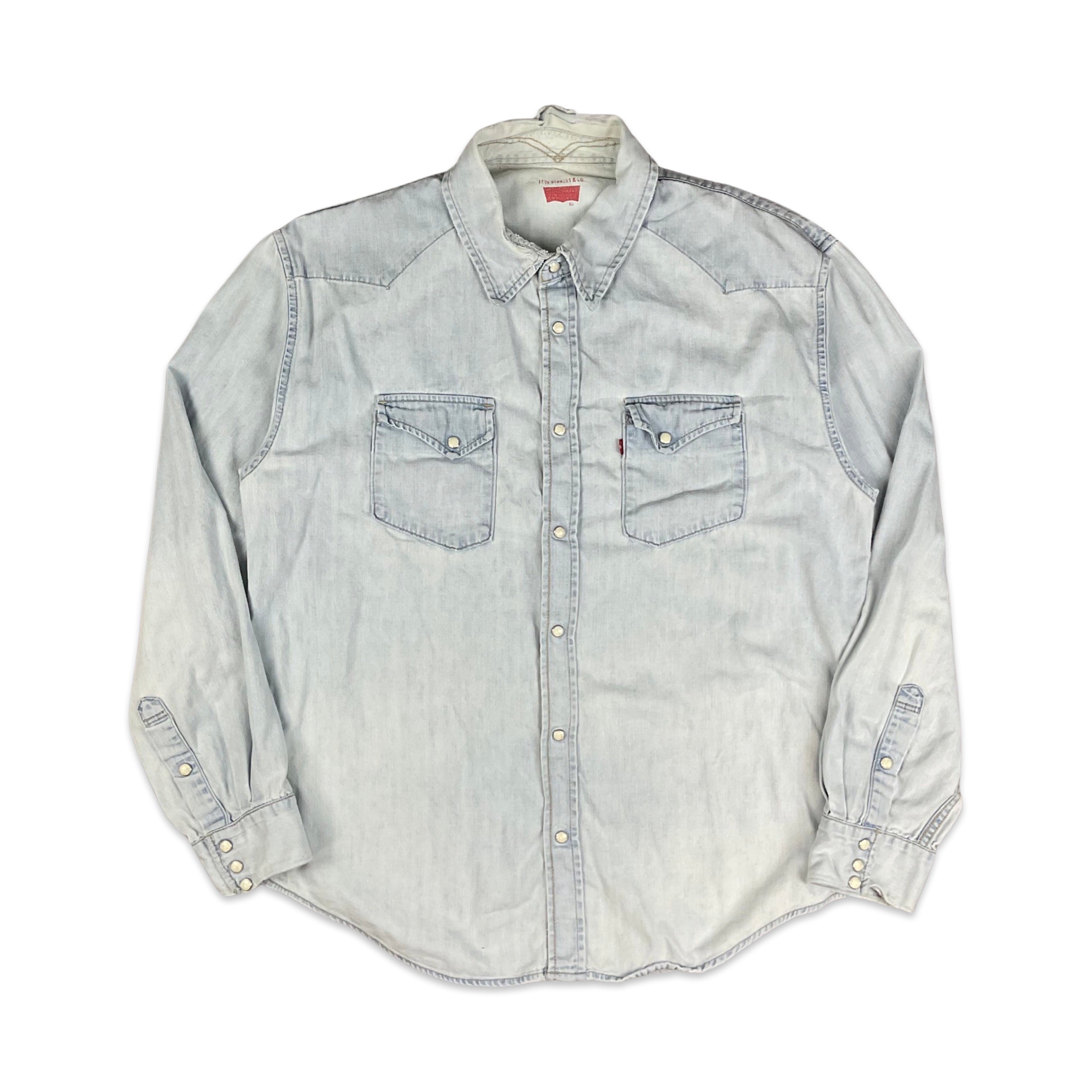 Levi's grey hotsell denim shirt