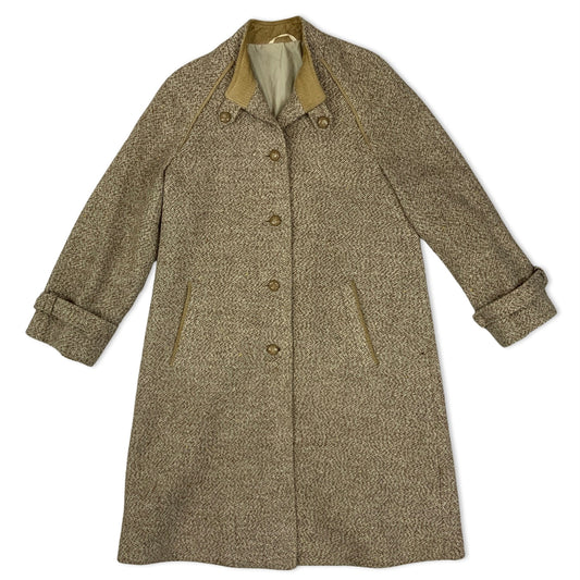 Vintage 70s 80s Ladies' Beige Wool Coat 12