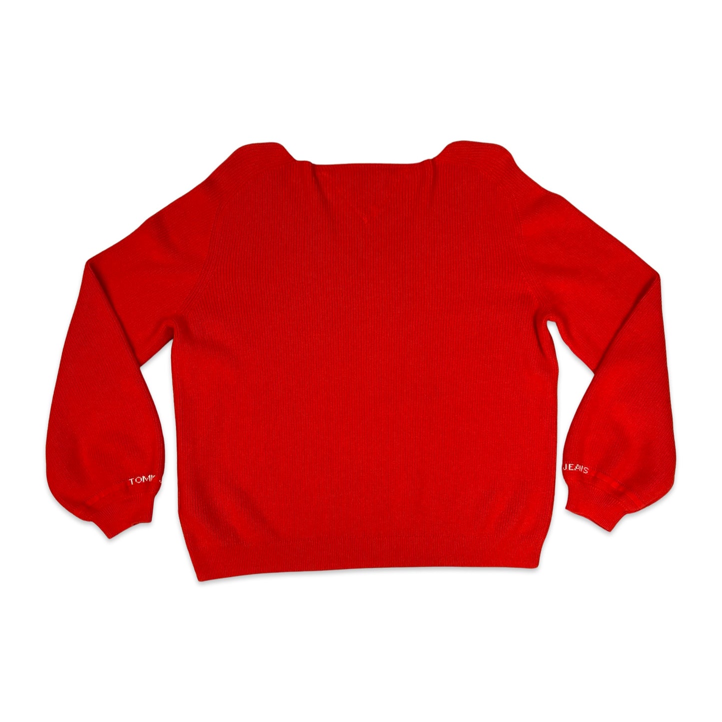 Tommy Jeans Red Knit Jumper 14 16