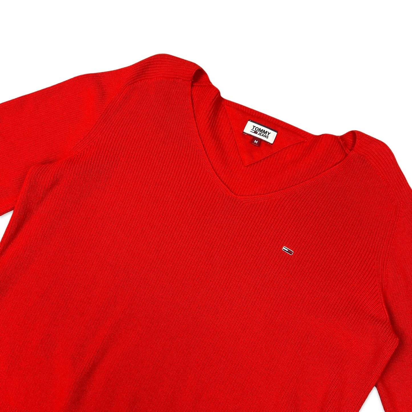 Tommy Jeans Red Knit Jumper 14 16