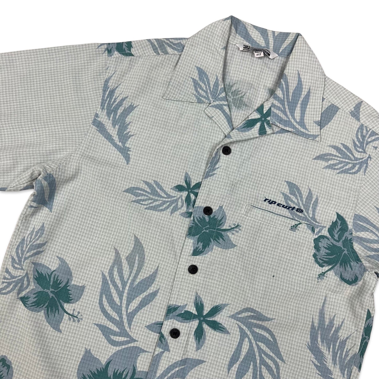 Vintage Y2K Ripcurl Blue Hawaiian Shirt S M