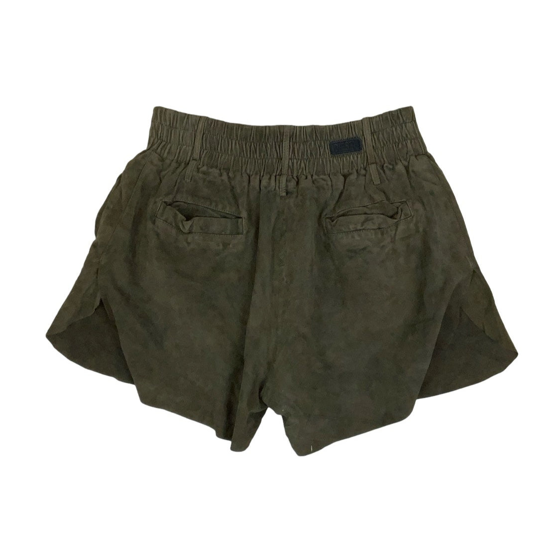 Vintage 90s ‘Diesel’ Green Suede Mini Short Shorts 6 8