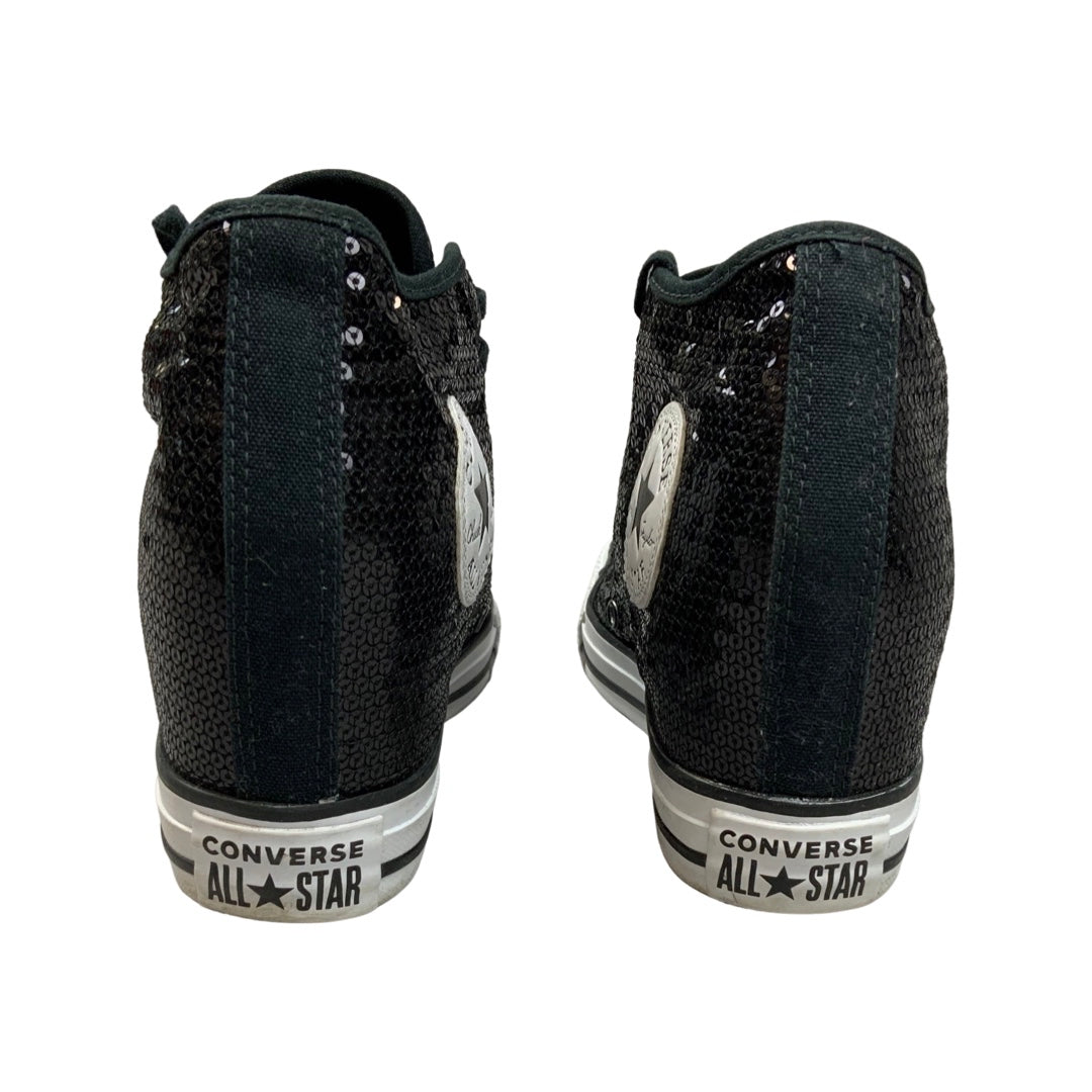 Black sequin 2025 converse trainers