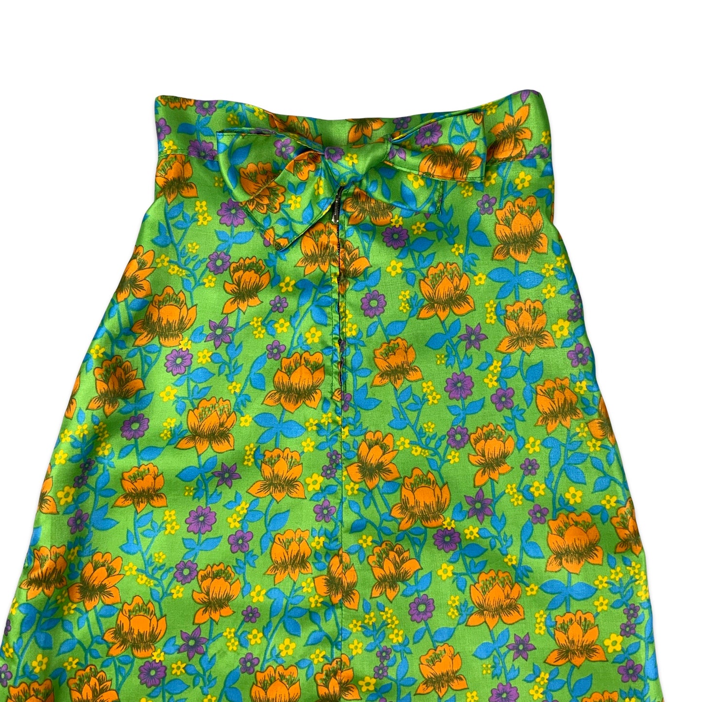 Vintage Floral Midi Aline Skirt 6