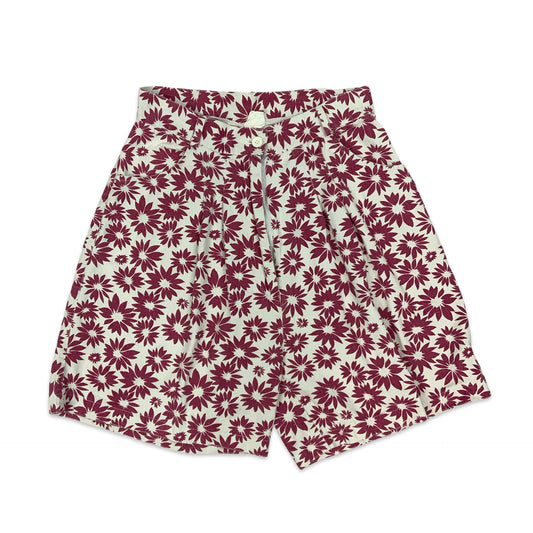 Vintage White & Pink Floral Shorts 8