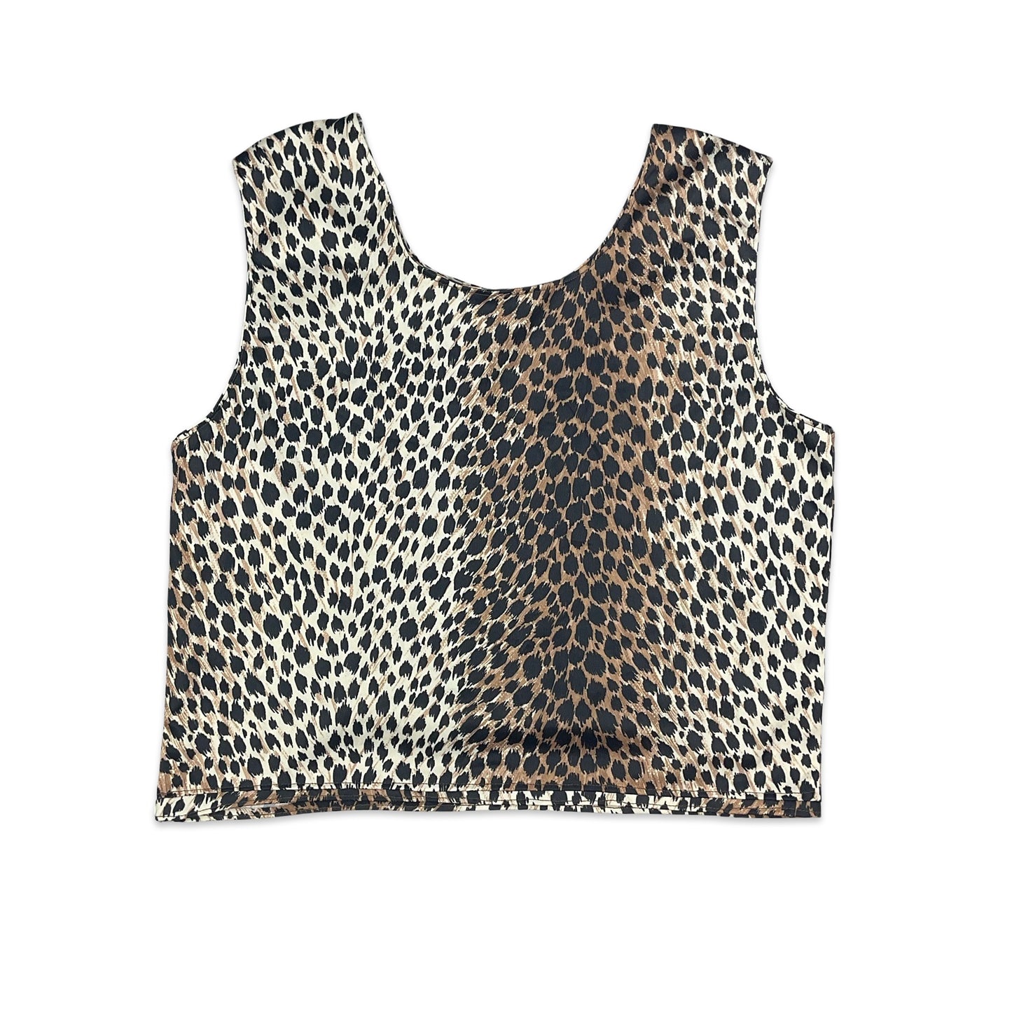 90s Y2K Cheetah Print Crop Top 6 8 10