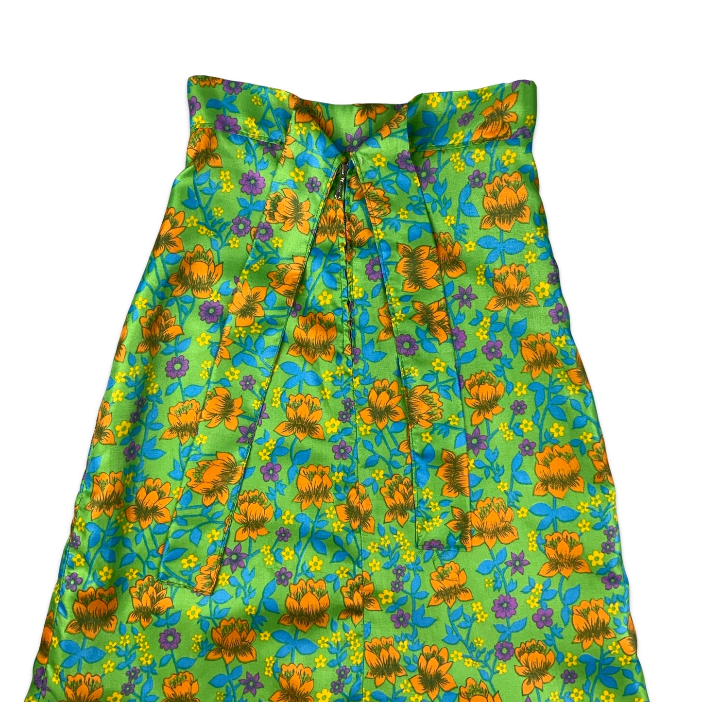 Vintage Floral Midi Aline Skirt 6