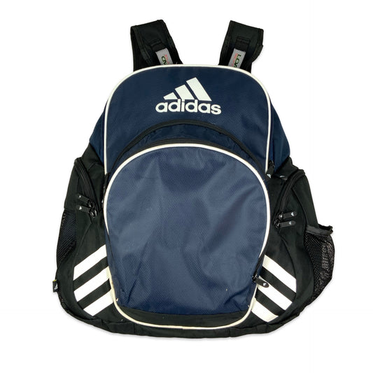90s Adidas Blue & Black Large Backpack