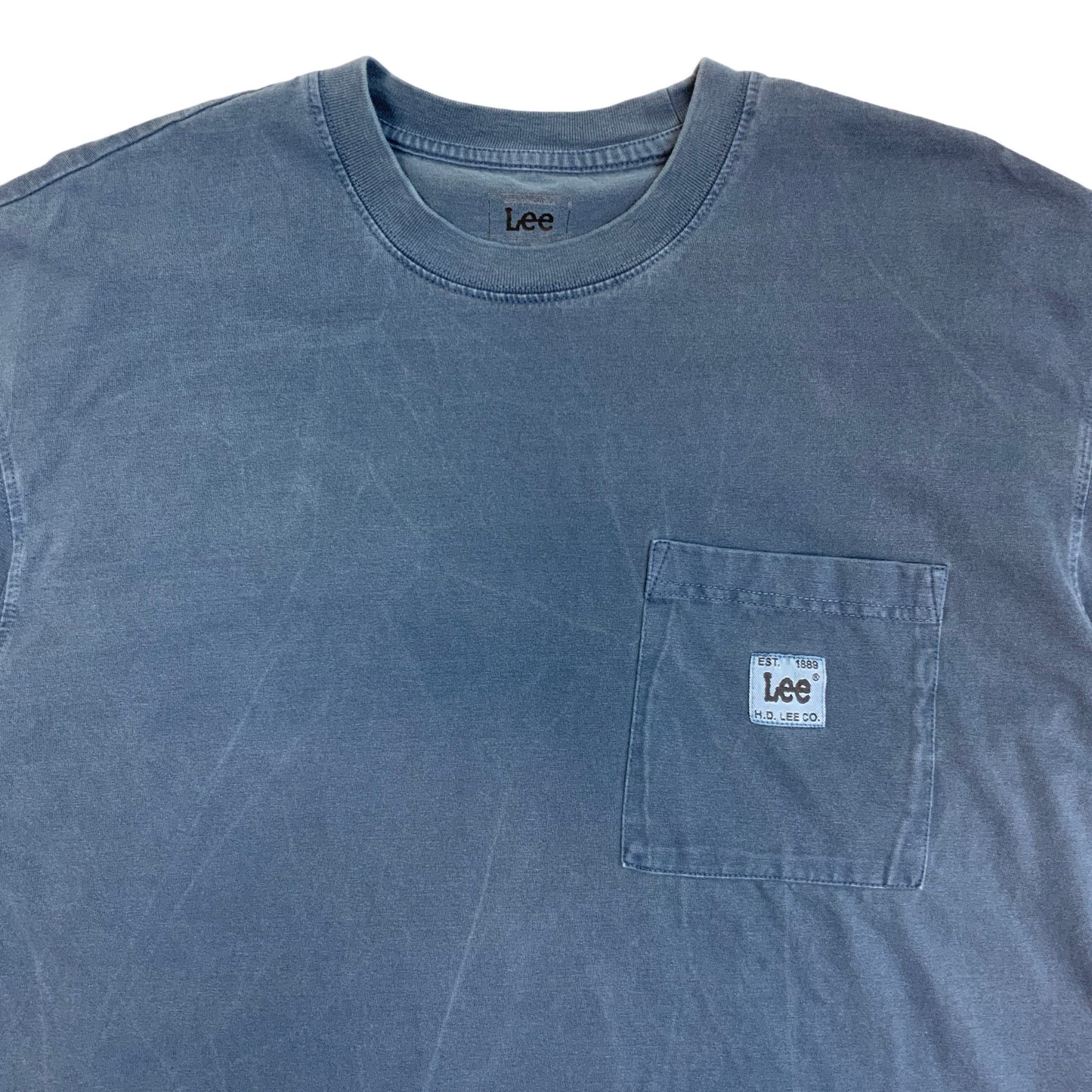 Vintage Lee Blue Loose Fit Long Sleeve Tee L XL