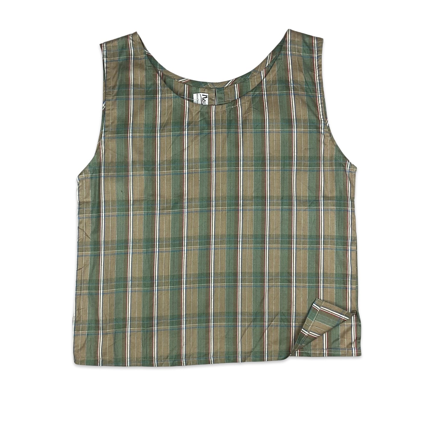 Vintage Plaid Vest Top 8 10 12