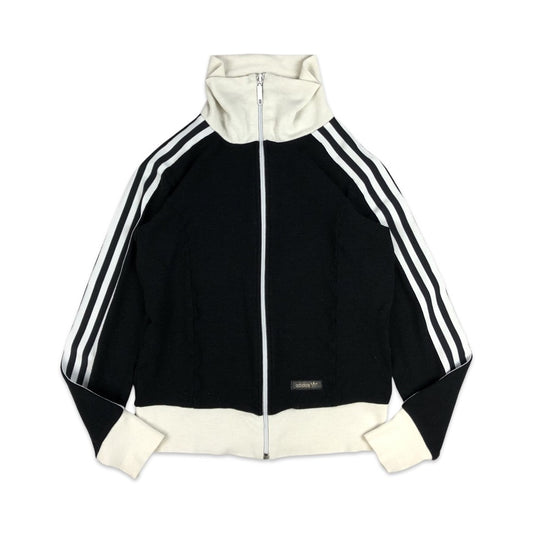 Vintage Adidas Black and White Track Jacket 10 12