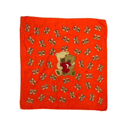 Vintage Cartoon Teddy Bear Bandana