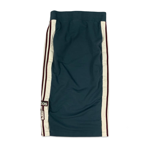 Preloved Adidas Maxi Skirt Popper Sides 10 12