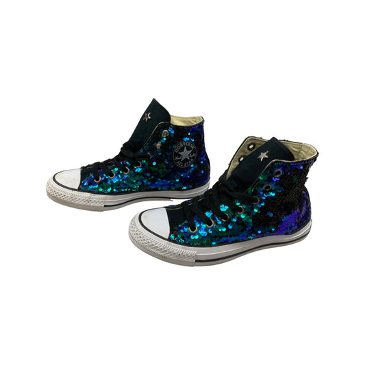 Vintage Two-tone Sequin Converse Trainers 7
