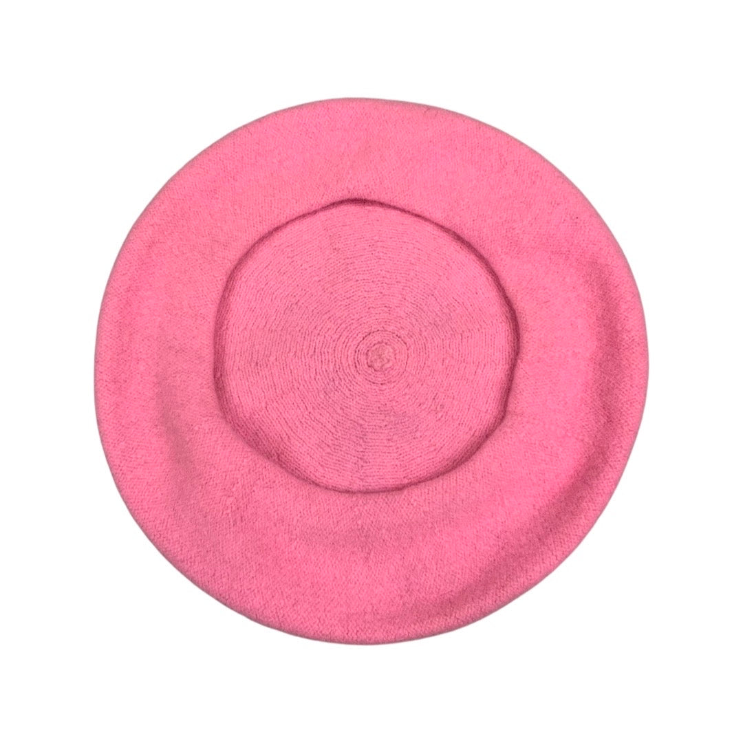 Vintage Bright  Bubblegum Pink Beret