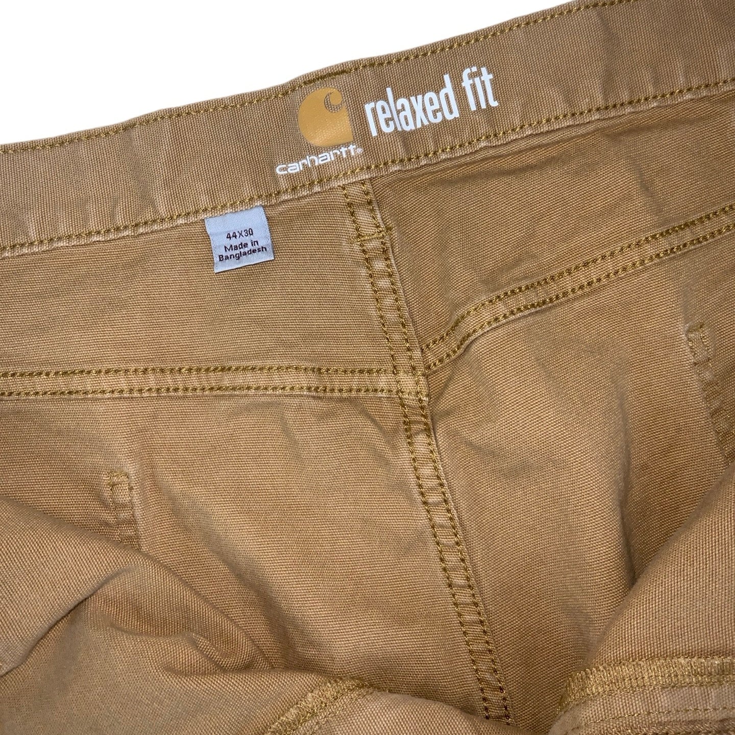 Carhartt’ Relaxed Fit Tan Beige Workwear Cargo Trousers 42W 27L