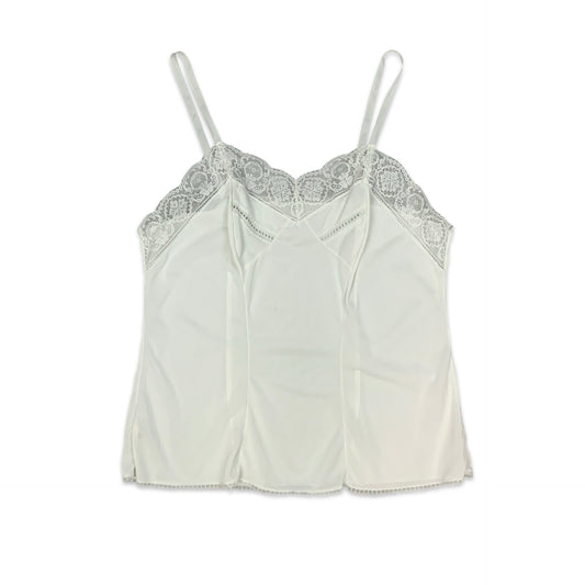 Vintage White Sheer Babydoll Top with Lace Detail 12
