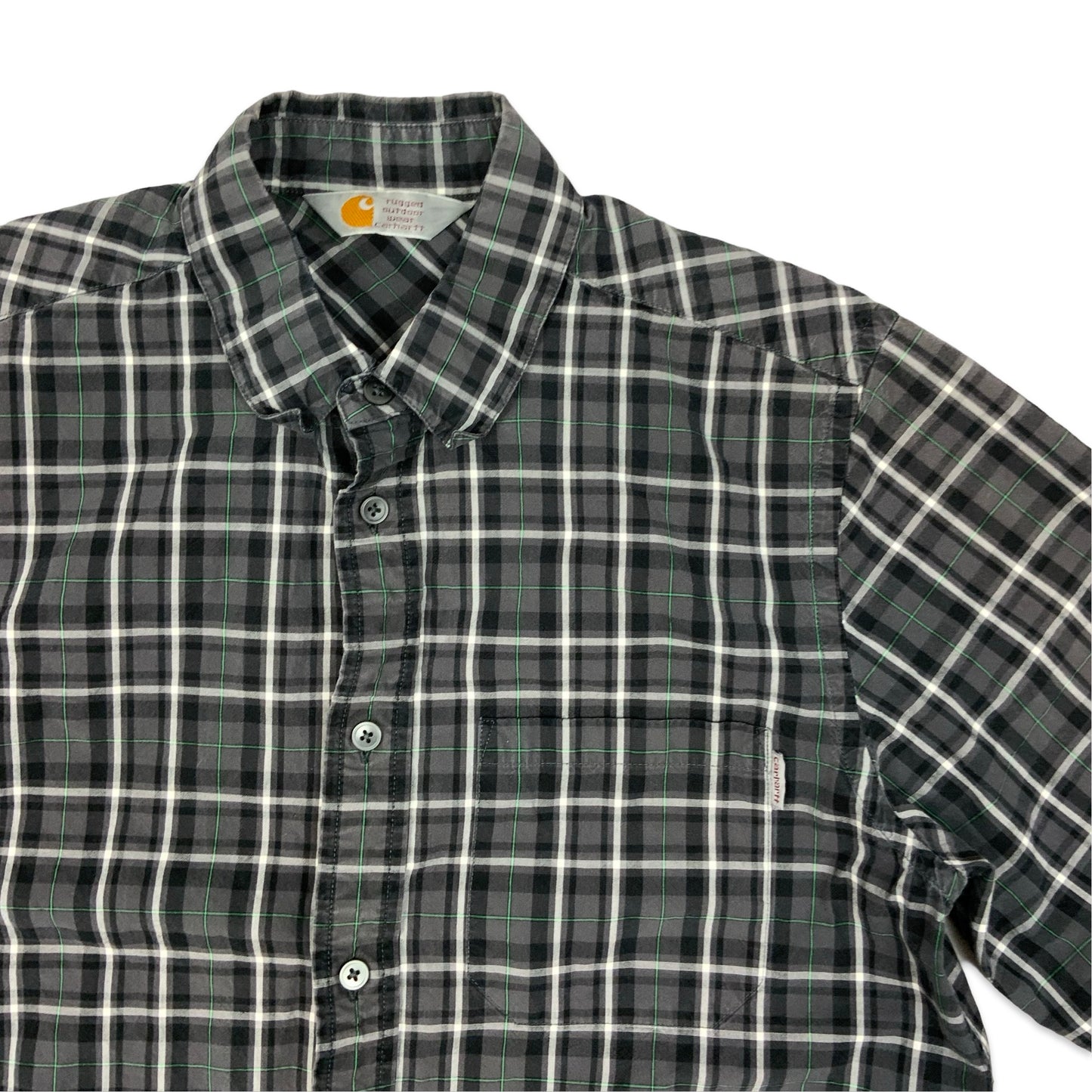 Carhartt Black & Grey Checkered Shirt M