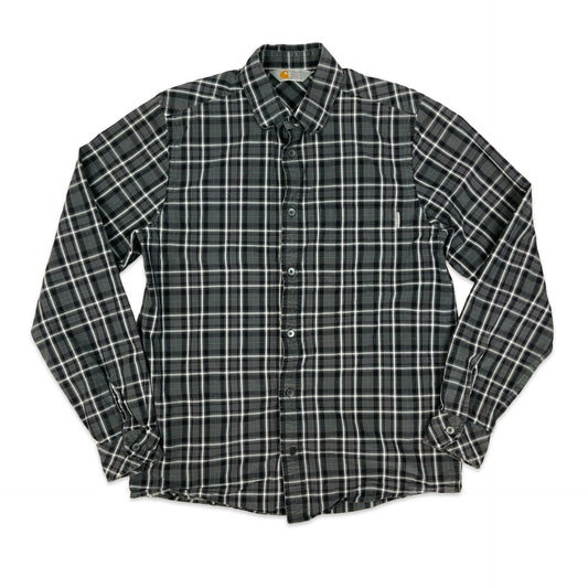 Carhartt Black & Grey Checkered Shirt M