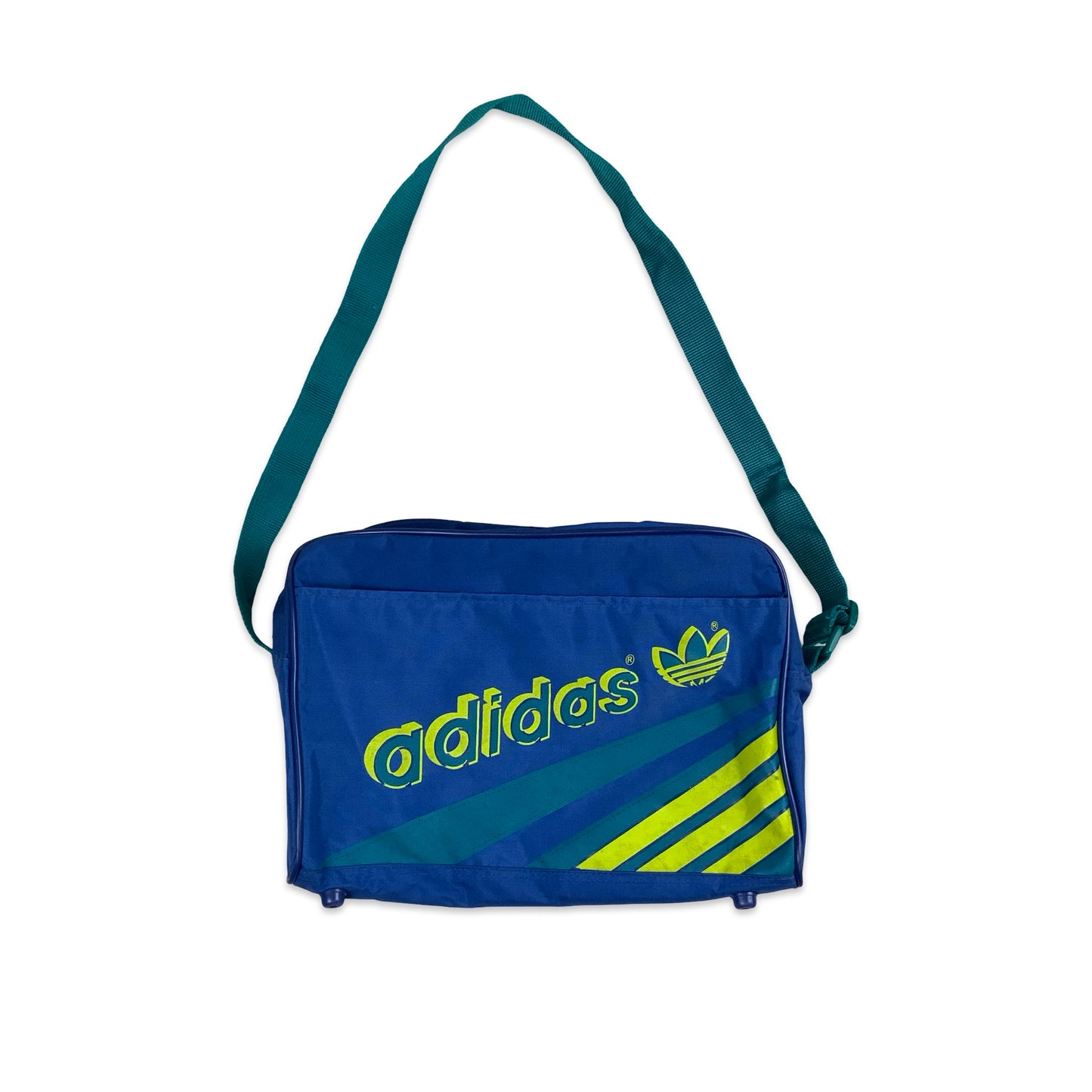 80s Blue & Yellow Adidas Cross Body Bag