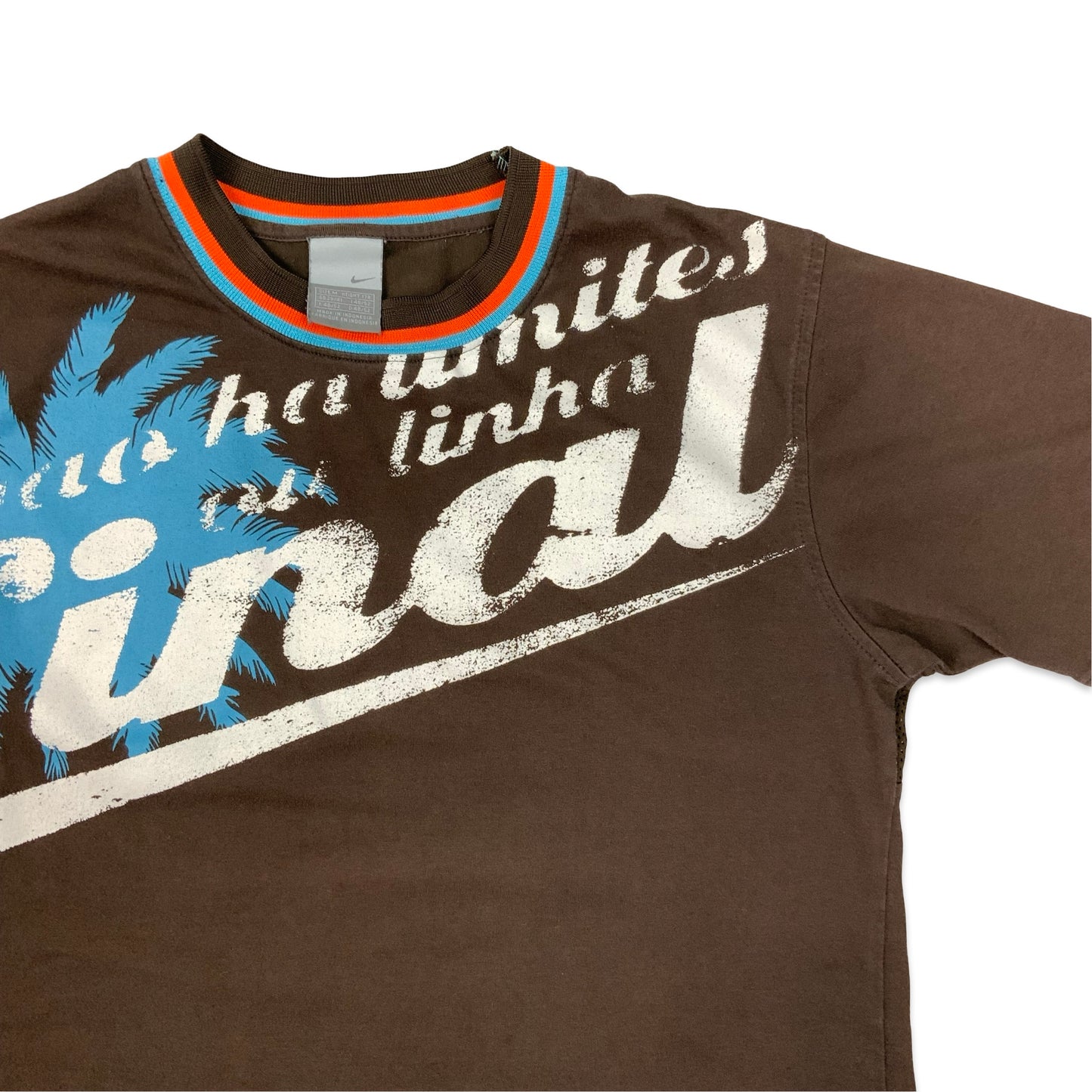 00's Nike Brown Graphic Tee M