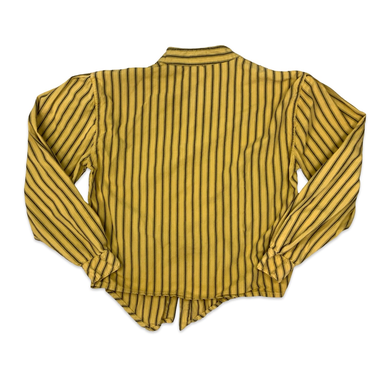 Vintage Yellow & Black Striped Blouse