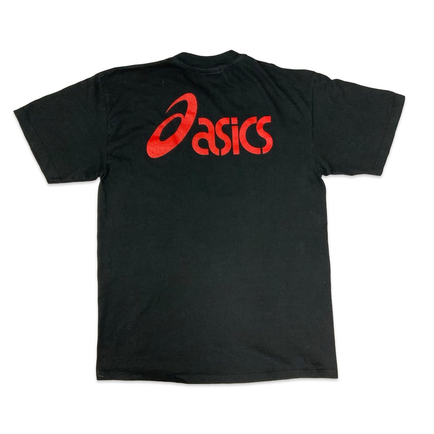 Vintage 90s Asics 1996 London Marathon Black Tee M