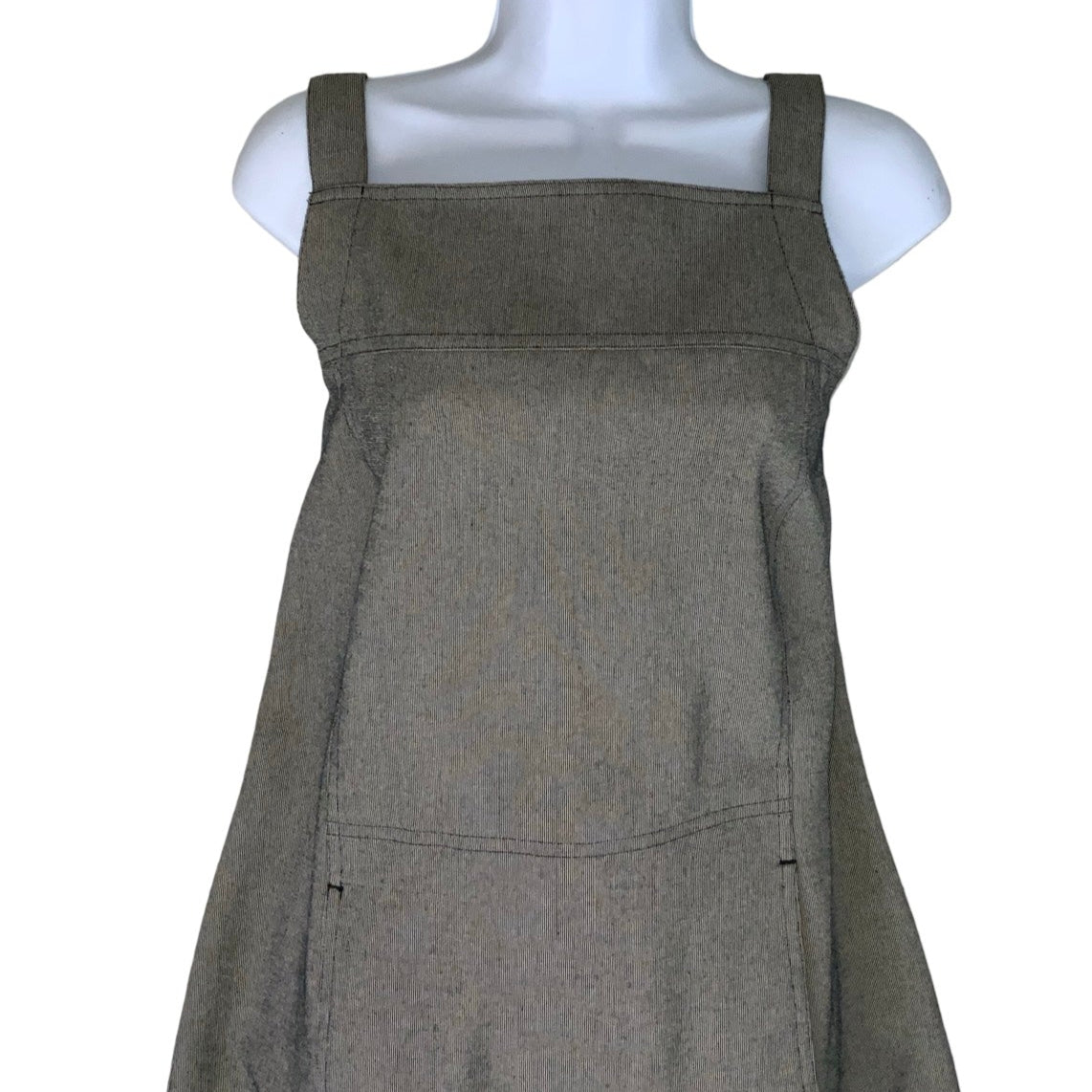 Vintage 90s ‘Tara’ Grey Sleeveless Maxi Summer Dress Pockets 12 14 16